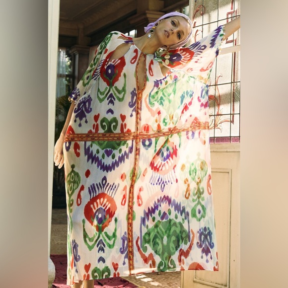 Zara Beaded Sheer Kaftan - Picture 5 of 6